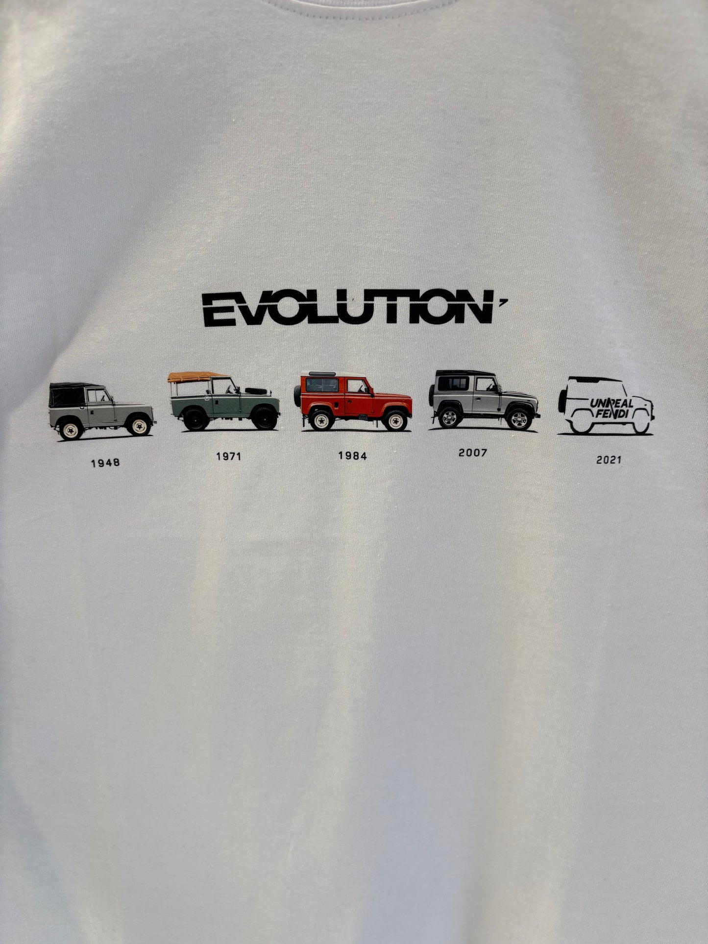 Evolution of Defender UF Tshirt